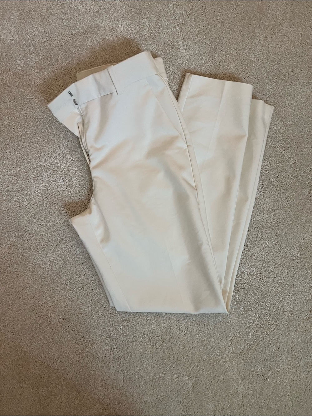 H&M Straight Leg Dress Pants in Cream